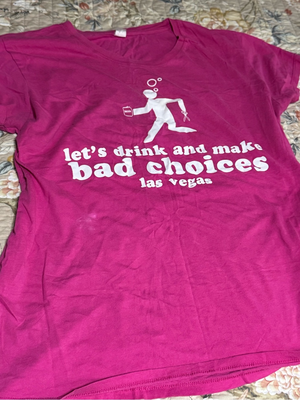 & Other Stories Magenta Short-Sleeve Graphic Tee